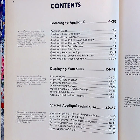 Rare1978 Hardcover Better Homes & Gardens Appliqué Illustrated 52 Craft Projects - Picture 5 of 16